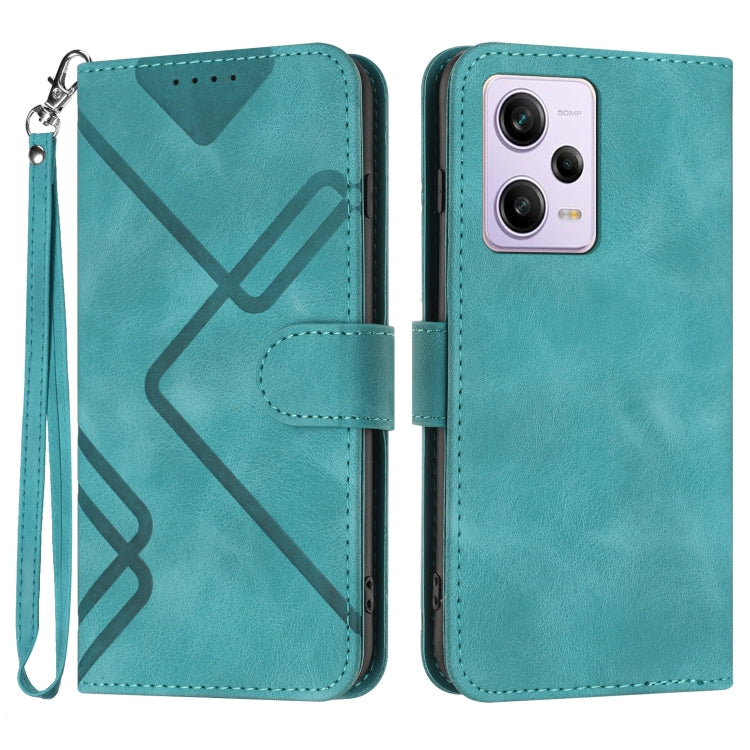 Line Pattern Skin Feel Leather Phone Case, For Xiaomi 14 Pro, For Xiaomi 14, For Xiaomi Redmi K70, For Xiaomi Redmi Note 12 Pro 4G/5G Global