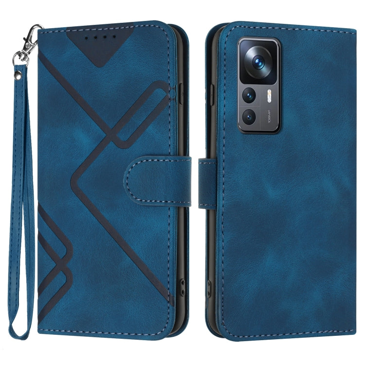 Line Pattern Skin Feel Leather Phone Case, For Xiaomi 13, For Xiaomi Redmi A1+, For Xiaomi Civi 2, For Xiaomi Redmi K50 Ultra/12T/12T Pro
