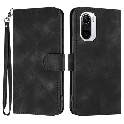 Line Pattern Skin Feel Leather Phone Case, For Xiaomi Redmi 10/10 2022/10 Prime, For Xiaomi Poco F3/11i/Redmi K40, For Xiaomi Redmi Note 11 4G Global, For Xiaomi 11T/11T Pro