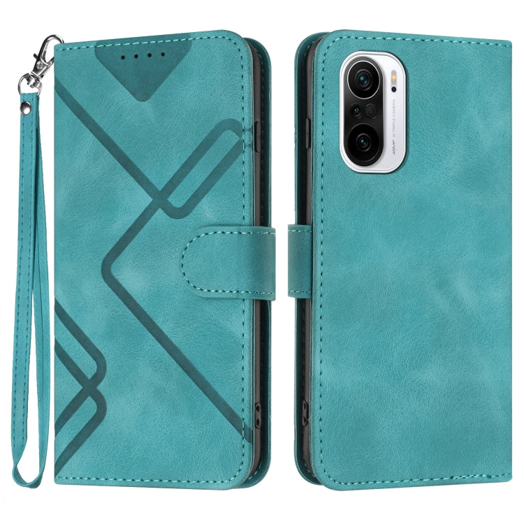 Line Pattern Skin Feel Leather Phone Case, For Xiaomi Redmi 10/10 2022/10 Prime, For Xiaomi Poco F3/11i/Redmi K40, For Xiaomi Redmi Note 11 4G Global, For Xiaomi 11T/11T Pro