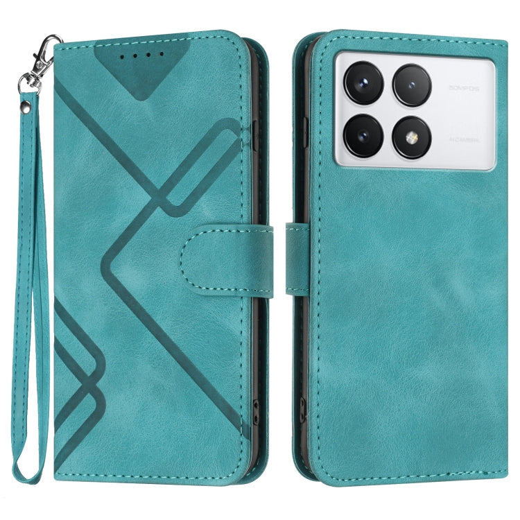 Line Pattern Skin Feel Leather Phone Case, For Xiaomi 14 Pro, For Xiaomi 14, For Xiaomi Redmi K70, For Xiaomi Redmi Note 12 Pro 4G/5G Global