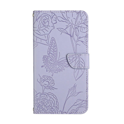 HT03 Skin Feel Butterfly Embossed Flip Leather Phone Case, For OPPO A58 4G, For OPPO Reno10 Pro+, For OPPO A79 5G, For OPPO A59 5G