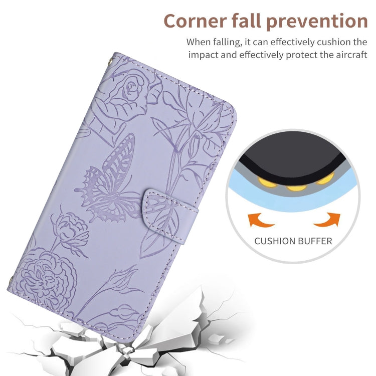 HT03 Skin Feel Butterfly Embossed Flip Leather Phone Case, For OPPO A58 4G, For OPPO Reno10 Pro+, For OPPO A79 5G, For OPPO A59 5G