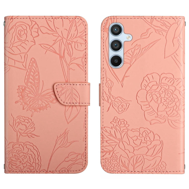 HT03 Skin Feel Butterfly Embossed Flip Leather Phone Case, For OPPO A58 4G, For OPPO Reno10 Pro+, For OPPO A79 5G, For OPPO A59 5G
