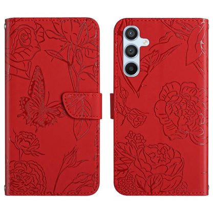 HT03 Skin Feel Butterfly Embossed Flip Leather Phone Case, For OPPO A58 4G, For OPPO Reno10 Pro+, For OPPO A79 5G, For OPPO A59 5G