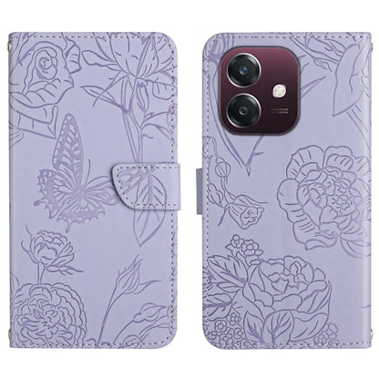HT03 Skin Feel Butterfly Embossed Flip Leather Phone Case, For OPPO A3 4G Global / 5G Global, For OPPO A3x India, For OPPO A80 EU / A3 Pro Global, For OPPO A3 Pro 5G India