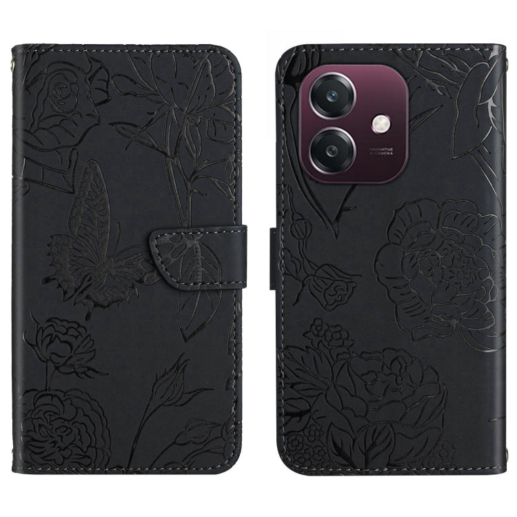 HT03 Skin Feel Butterfly Embossed Flip Leather Phone Case, For OPPO A3 4G Global / 5G Global, For OPPO A3x India, For OPPO A80 EU / A3 Pro Global, For OPPO A3 Pro 5G India