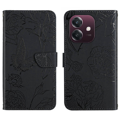 HT03 Skin Feel Butterfly Embossed Flip Leather Phone Case, For OPPO A3 4G Global / 5G Global, For OPPO A3x India, For OPPO A80 EU / A3 Pro Global, For OPPO A3 Pro 5G India