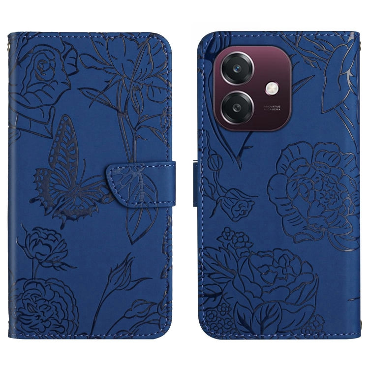 HT03 Skin Feel Butterfly Embossed Flip Leather Phone Case, For OPPO A3 4G Global / 5G Global, For OPPO A3x India, For OPPO A80 EU / A3 Pro Global, For OPPO A3 Pro 5G India