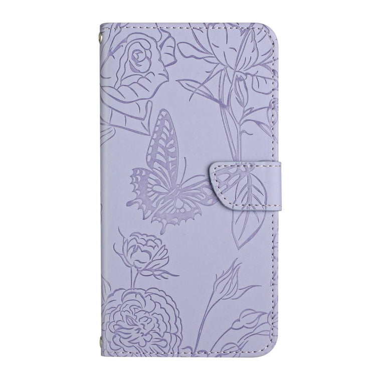 HT03 Skin Feel Butterfly Embossed Flip Leather Phone Case, For OPPO K12x 5G Global, For OPPO A60 4G, For OPPO Reno11 F 5G/F25 Pro 5G, For OPPO A18 / A38 4G