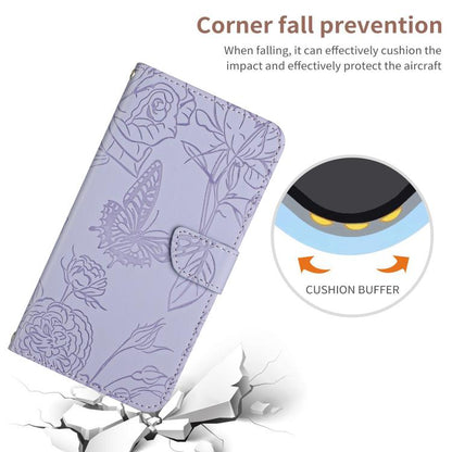 HT03 Skin Feel Butterfly Embossed Flip Leather Phone Case, For OPPO A5 Pro 5G Global, For OPPO Reno13 Pro, For OPPO Reno13, For OPPO Reno13 F