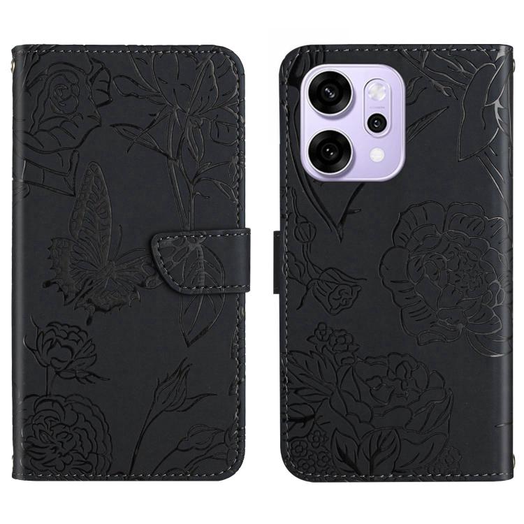HT03 Skin Feel Butterfly Embossed Flip Leather Phone Case, For OPPO A5x 4G Global / 5G Global, For OPPO A5 5G Global, For OPPO Reno14 Pro 5G Global, For OPPO Reno14 5G Global