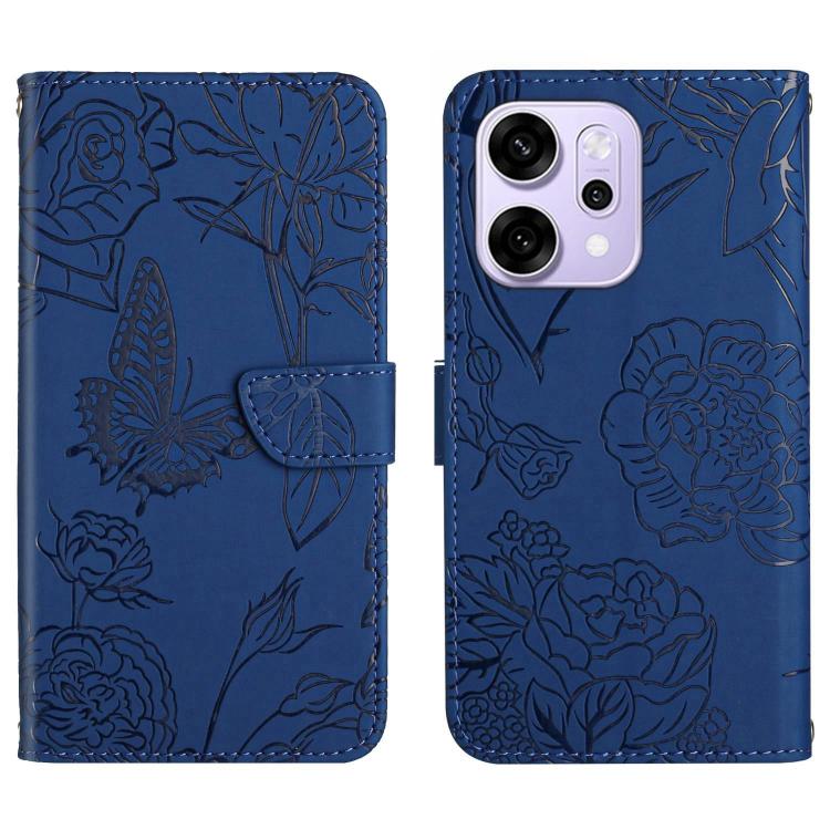 HT03 Skin Feel Butterfly Embossed Flip Leather Phone Case, For OPPO A5x 4G Global / 5G Global, For OPPO A5 5G Global, For OPPO Reno14 Pro 5G Global, For OPPO Reno14 5G Global