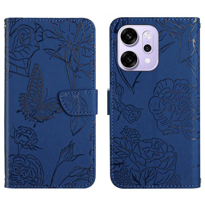 HT03 Skin Feel Butterfly Embossed Flip Leather Phone Case, For OPPO A5x 4G Global / 5G Global, For OPPO A5 5G Global, For OPPO Reno14 Pro 5G Global, For OPPO Reno14 5G Global