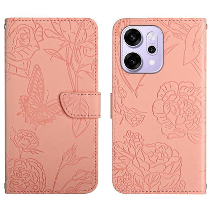 HT03 Skin Feel Butterfly Embossed Flip Leather Phone Case, For OPPO A5x 4G Global / 5G Global, For OPPO A5 5G Global, For OPPO Reno14 Pro 5G Global, For OPPO Reno14 5G Global