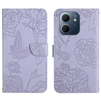 HT03 Skin Feel Butterfly Embossed Flip Leather Phone Case, For OPPO A5x 4G Global / 5G Global, For OPPO A5 5G Global, For OPPO Reno14 Pro 5G Global, For OPPO Reno14 5G Global
