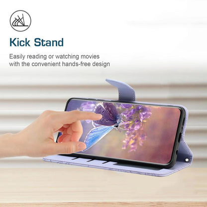 HT03 Skin Feel Butterfly Embossed Flip Leather Phone Case, For OPPO A5x 4G Global / 5G Global, For OPPO A5 5G Global, For OPPO Reno14 Pro 5G Global, For OPPO Reno14 5G Global