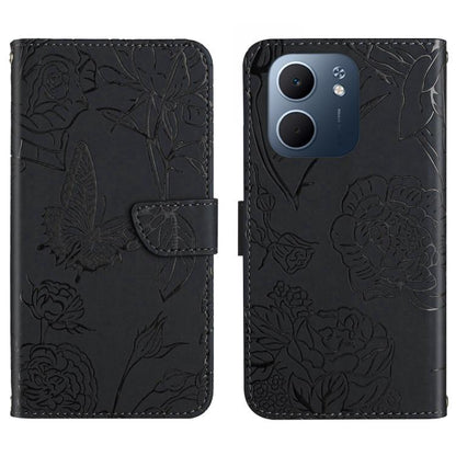 HT03 Skin Feel Butterfly Embossed Flip Leather Phone Case, For OPPO A5x 4G Global / 5G Global, For OPPO A5 5G Global, For OPPO Reno14 Pro 5G Global, For OPPO Reno14 5G Global