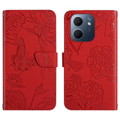 HT03 Skin Feel Butterfly Embossed Flip Leather Phone Case, For OPPO A5x 4G Global / 5G Global, For OPPO A5 5G Global, For OPPO Reno14 Pro 5G Global, For OPPO Reno14 5G Global
