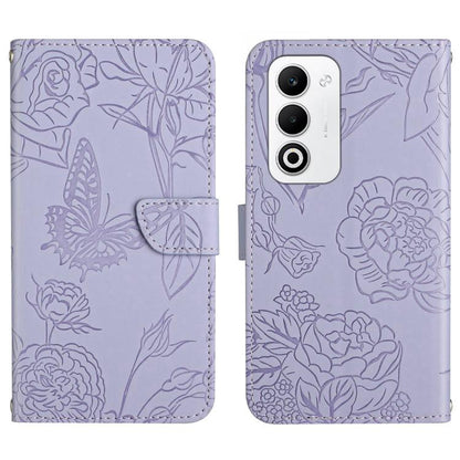 HT03 Skin Feel Butterfly Embossed Flip Leather Phone Case, For OPPO A5x 4G Global / 5G Global, For OPPO A5 5G Global, For OPPO Reno14 Pro 5G Global, For OPPO Reno14 5G Global