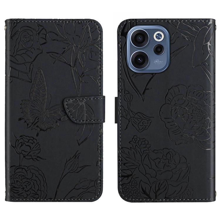 HT03 Skin Feel Butterfly Embossed Flip Leather Phone Case, For OPPO Reno16 F / Reno16 FS 5G, For OPPO Reno16 / Reno16 Pro 5G Global, For OPPO A6 5G Global / A6x 5G, For OPPO Reno15 F 5G Global