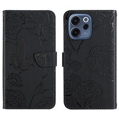 HT03 Skin Feel Butterfly Embossed Flip Leather Phone Case, For OPPO Reno16 F / Reno16 FS 5G, For OPPO Reno16 / Reno16 Pro 5G Global, For OPPO A6 5G Global / A6x 5G, For OPPO Reno15 F 5G Global