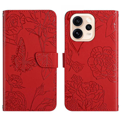 HT03 Skin Feel Butterfly Embossed Flip Leather Phone Case, For OPPO Reno15 Pro Max 5G Global, For OPPO Reno15 Pro 5G Global, For OPPO Reno15 5G Global, For OPPO A6 Pro 4G / 5G Global