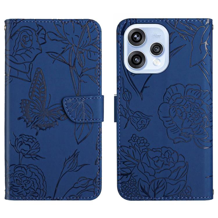 HT03 Skin Feel Butterfly Embossed Flip Leather Phone Case, For OPPO Reno15 Pro Max 5G Global, For OPPO Reno15 Pro 5G Global, For OPPO Reno15 5G Global, For OPPO A6 Pro 4G / 5G Global