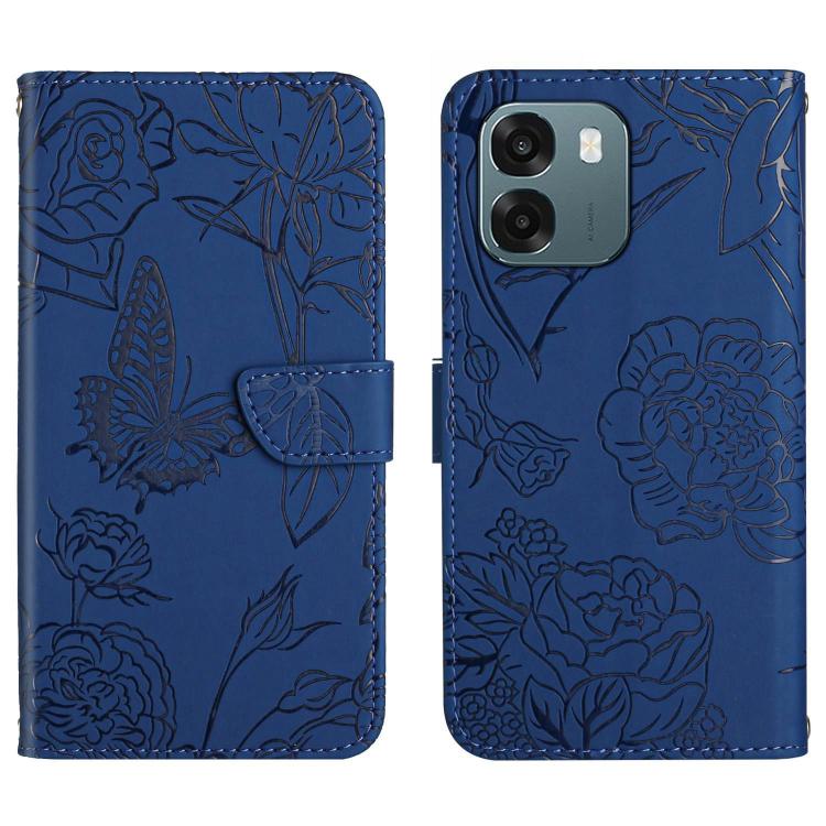 HT03 Skin Feel Butterfly Embossed Flip Leather Phone Case, For OPPO Reno16 F / Reno16 FS 5G, For OPPO Reno16 / Reno16 Pro 5G Global, For OPPO A6 5G Global / A6x 5G, For OPPO Reno15 F 5G Global