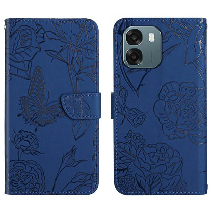 HT03 Skin Feel Butterfly Embossed Flip Leather Phone Case, For OPPO Reno16 F / Reno16 FS 5G, For OPPO Reno16 / Reno16 Pro 5G Global, For OPPO A6 5G Global / A6x 5G, For OPPO Reno15 F 5G Global