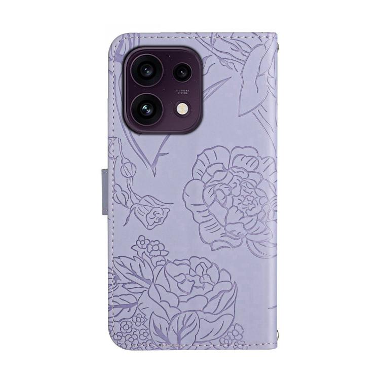 HT03 Skin Feel Butterfly Embossed Flip Leather Phone Case, For OPPO Reno16 F / Reno16 FS 5G, For OPPO Reno16 / Reno16 Pro 5G Global, For OPPO A6 5G Global / A6x 5G, For OPPO Reno15 F 5G Global