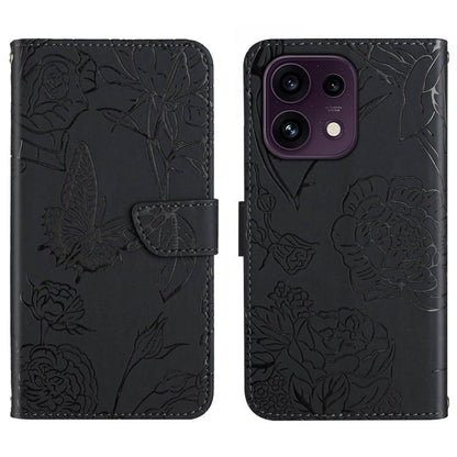 HT03 Skin Feel Butterfly Embossed Flip Leather Phone Case, For OPPO Reno16 F / Reno16 FS 5G, For OPPO Reno16 / Reno16 Pro 5G Global, For OPPO A6 5G Global / A6x 5G, For OPPO Reno15 F 5G Global