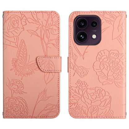 HT03 Skin Feel Butterfly Embossed Flip Leather Phone Case, For OPPO Reno16 F / Reno16 FS 5G, For OPPO Reno16 / Reno16 Pro 5G Global, For OPPO A6 5G Global / A6x 5G, For OPPO Reno15 F 5G Global