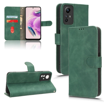Skin Feel Magnetic Flip Leather Phone Case, For Xiaomi Redmi Note 12S 4G
