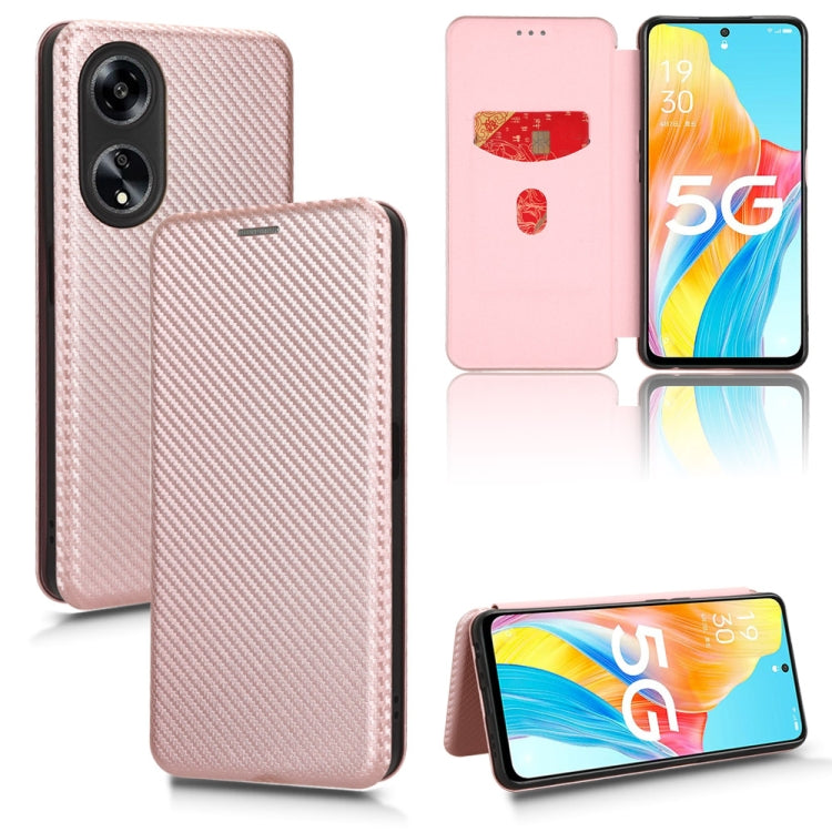 Carbon Fiber Texture Flip Leather Phone Case, For OPPO A1 5G, For OPPO Find X8 Pro, For OPPO A79 5G