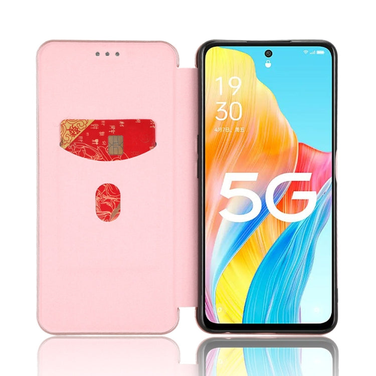 Carbon Fiber Texture Flip Leather Phone Case, For OPPO A1 5G, For OPPO Find X8 Pro, For OPPO A79 5G