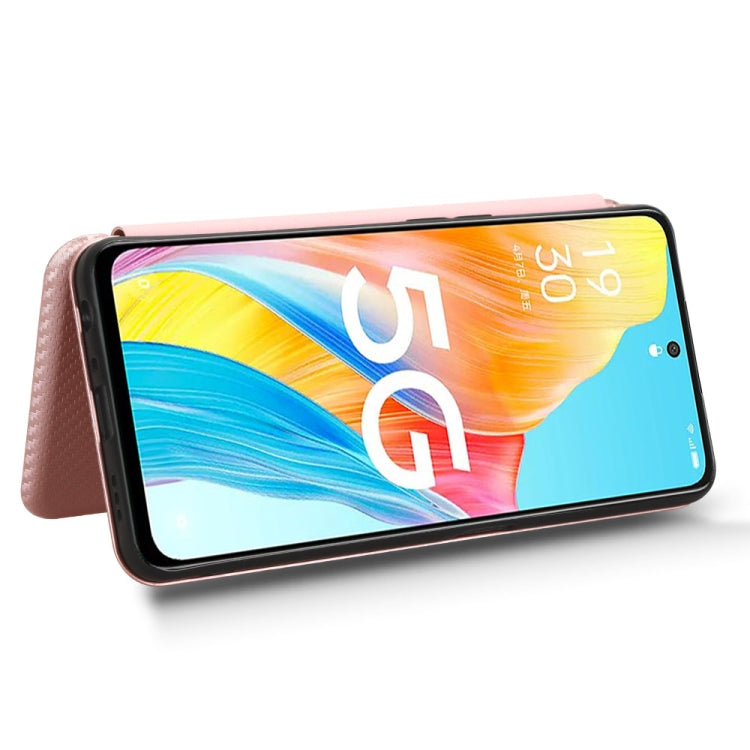 Carbon Fiber Texture Flip Leather Phone Case, For OPPO A1 5G, For OPPO Find X8 Pro, For OPPO A79 5G