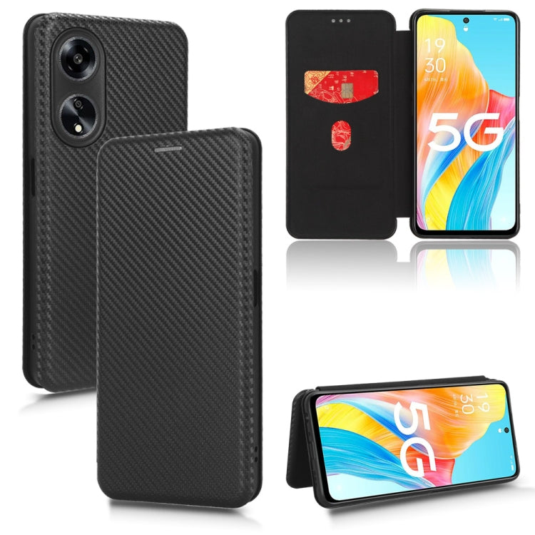 Carbon Fiber Texture Flip Leather Phone Case, For OPPO A1 5G, For OPPO Find X8 Pro, For OPPO A79 5G