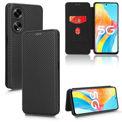 Carbon Fiber Texture Flip Leather Phone Case, For OPPO A1 5G, For OPPO Find X8 Pro, For OPPO A79 5G