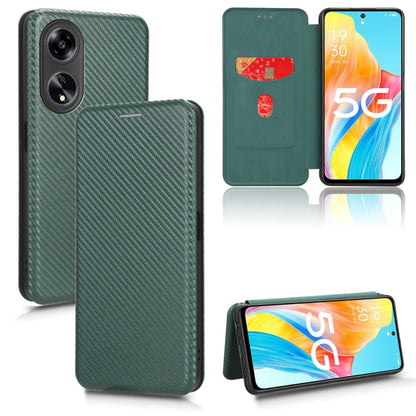 Carbon Fiber Texture Flip Leather Phone Case, For OPPO A1 5G, For OPPO Find X8 Pro, For OPPO A79 5G