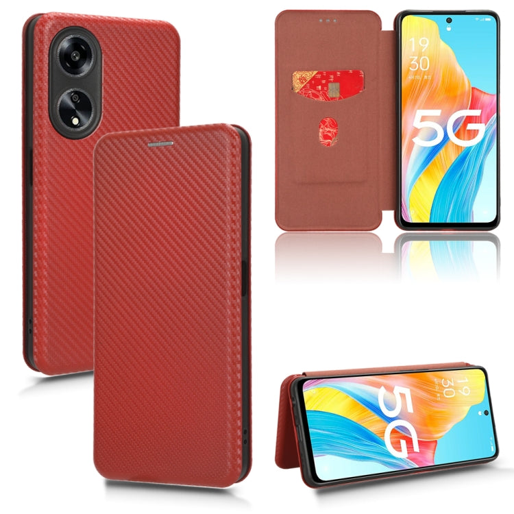 Carbon Fiber Texture Flip Leather Phone Case, For OPPO A1 5G, For OPPO Find X8 Pro, For OPPO A79 5G