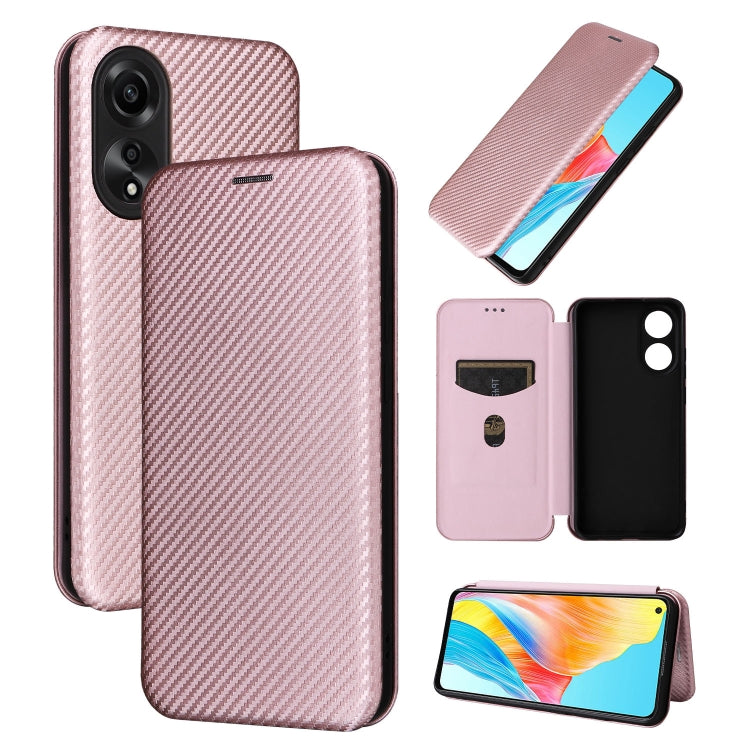 Carbon Fiber Texture Flip Leather Phone Case, For OPPO Reno11 Pro Global, For OPPO Find X7 Ultra, For OPPO A38 4G Global, For OPPO A78 4G