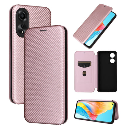 Carbon Fiber Texture Flip Leather Phone Case, For OPPO Reno11 Pro Global, For OPPO Find X7 Ultra, For OPPO A38 4G Global, For OPPO A78 4G
