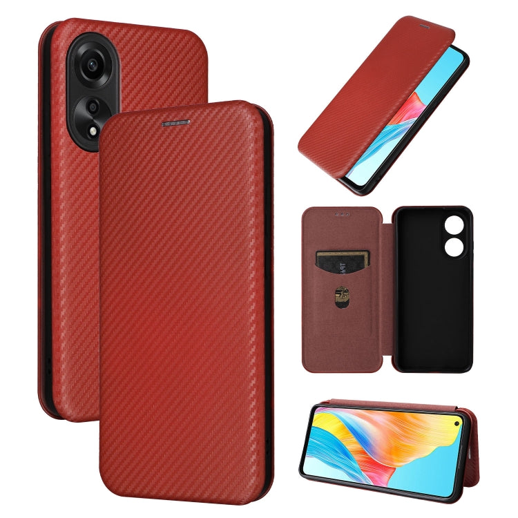Carbon Fiber Texture Flip Leather Phone Case, For OPPO Reno11 Pro Global, For OPPO Find X7 Ultra, For OPPO A38 4G Global, For OPPO A78 4G