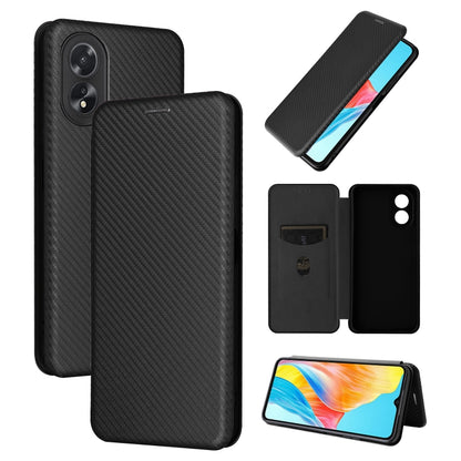 Carbon Fiber Texture Flip Leather Phone Case, For OPPO Reno11 Pro Global, For OPPO Find X7 Ultra, For OPPO A38 4G Global, For OPPO A78 4G