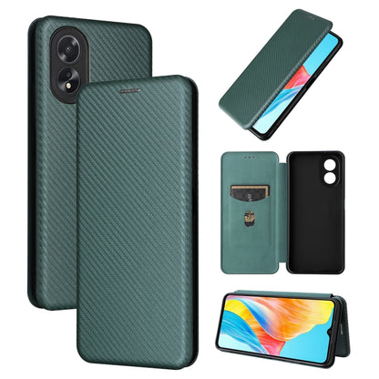 Carbon Fiber Texture Flip Leather Phone Case, For OPPO Reno11 Pro Global, For OPPO Find X7 Ultra, For OPPO A38 4G Global, For OPPO A78 4G