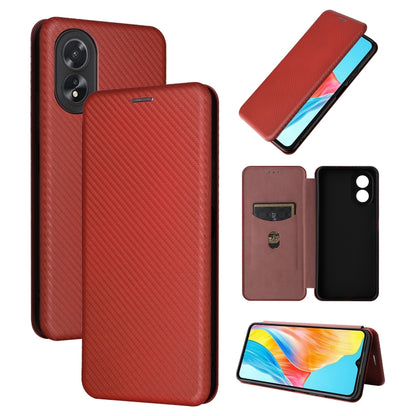 Carbon Fiber Texture Flip Leather Phone Case, For OPPO Reno11 Pro Global, For OPPO Find X7 Ultra, For OPPO A38 4G Global, For OPPO A78 4G