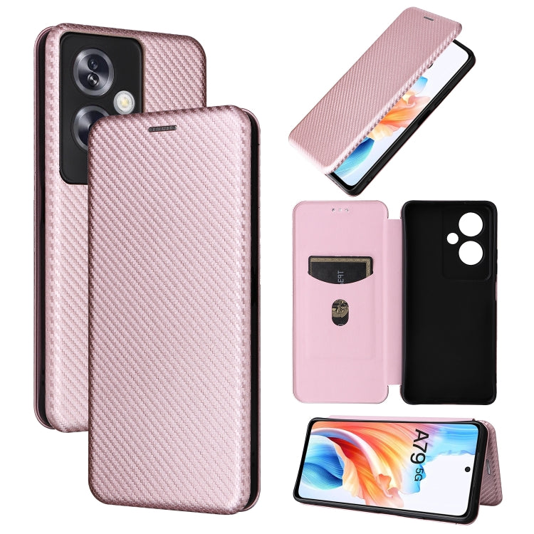 Carbon Fiber Texture Flip Leather Phone Case, For OPPO A1 5G, For OPPO Find X8 Pro, For OPPO A79 5G