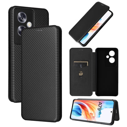 Carbon Fiber Texture Flip Leather Phone Case, For OPPO A1 5G, For OPPO Find X8 Pro, For OPPO A79 5G