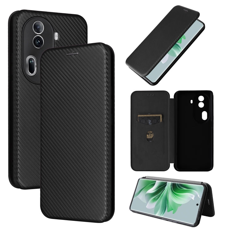 Carbon Fiber Texture Flip Leather Phone Case, For OPPO Reno11 Pro Global, For OPPO Find X7 Ultra, For OPPO A38 4G Global, For OPPO A78 4G